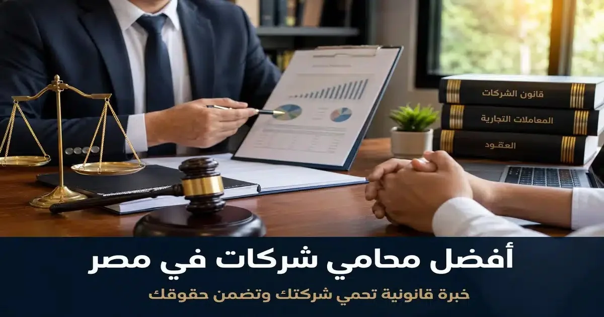 أفضل محامي شركات في مصر يراجع عقود الشركات والمعاملات التجارية لحماية حقوق الشركة والشركاء