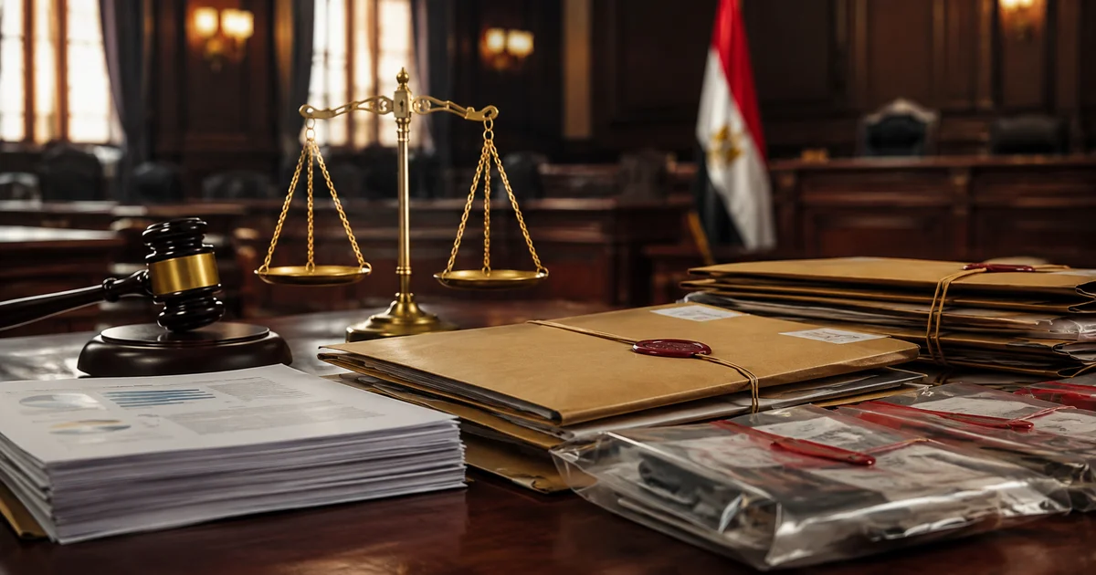 أفضل محامي قضايا أموال عامة في مصر أثناء فحص المستندات والملفات القانونية المرتبطة بالتحقيقات