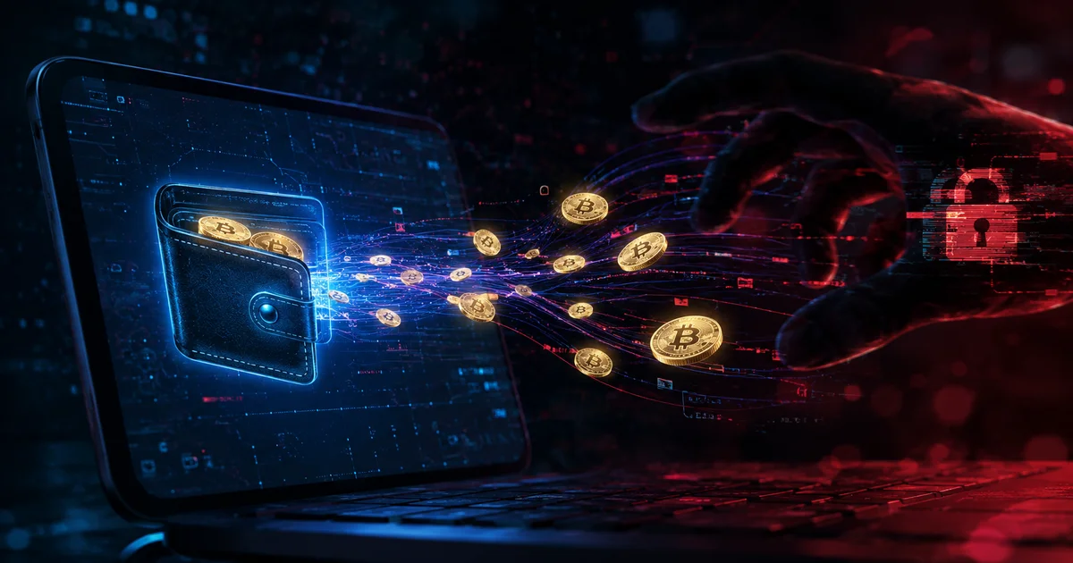 اختراق محفظة عملات رقمية وسرقة البيتكوين والعملات المشفرة