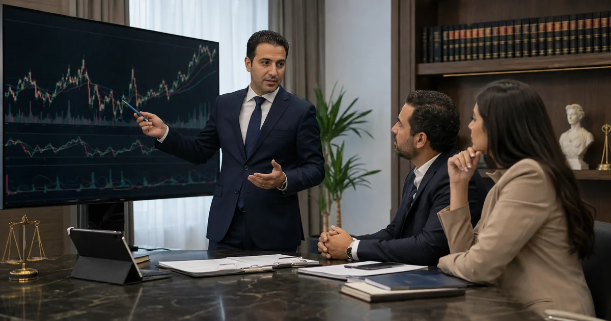 محامي قضايا بورصة يشرح حركة التداول ومستندات النزاع لعملائه