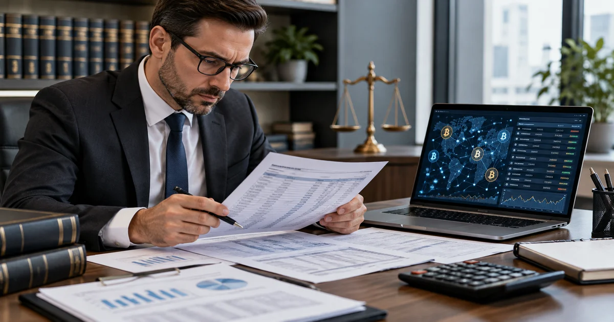 مراجعة كشف الحساب وبيانات التحويل ومعاملات العملات الرقمية